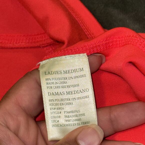 Tangerine Active Jacket Women’s Medium Neon Orange/Pink Coral Athletic Full Zip - Picture 5 of 5